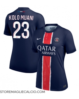 Paris Saint-Germain Randal Kolo Muani #23 Maglia Gara Casa Repliche 2024-25 Donna